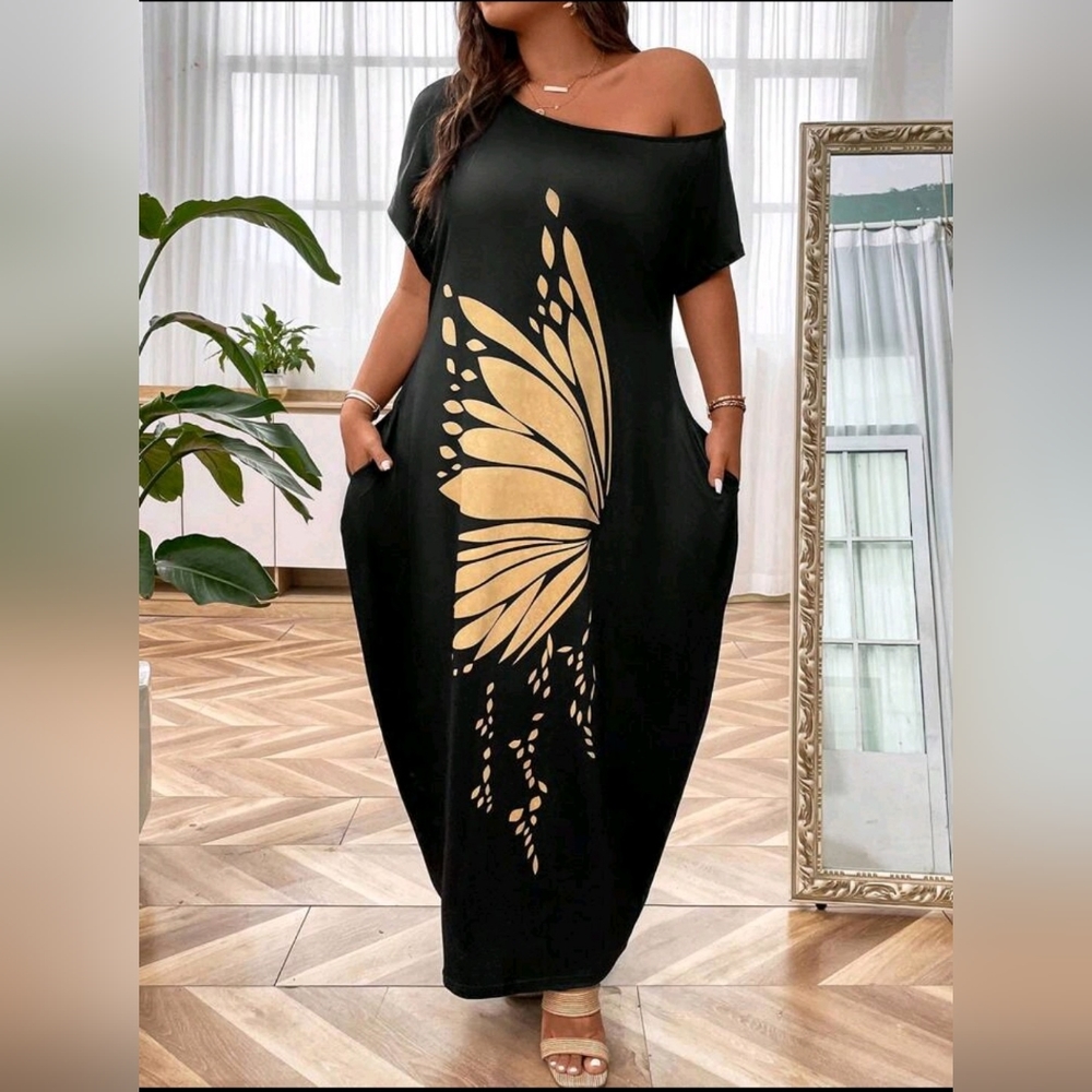 COPY - Beautiful Butterfly Batwing Dress
